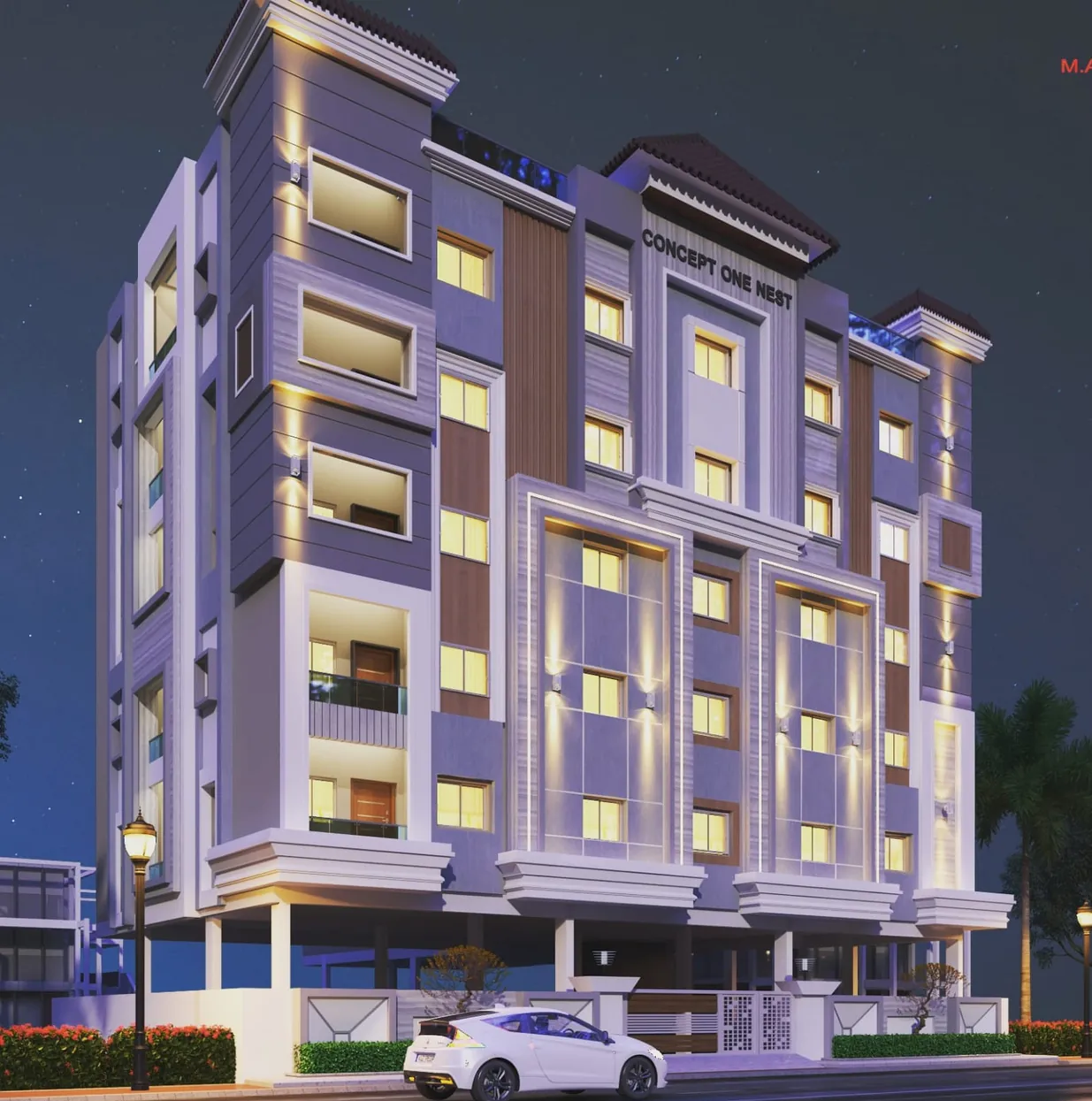 Architectural render of Nest